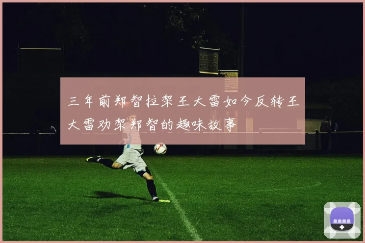 三年前郑智拉架王大雷如今反转王大雷劝架郑智的趣味故事