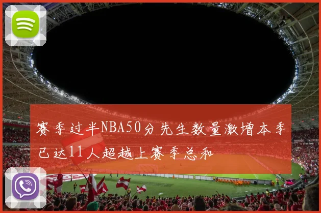 赛季过半NBA50分先生数量激增本季已达11人超越上赛季总和
